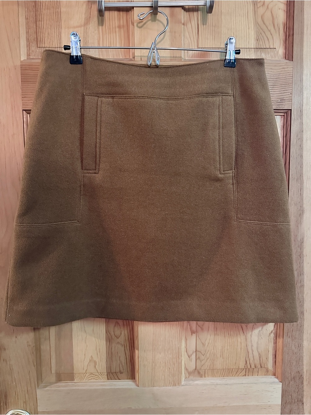 LOFT A-Line Skirt in Warm Camel Brown Size 14